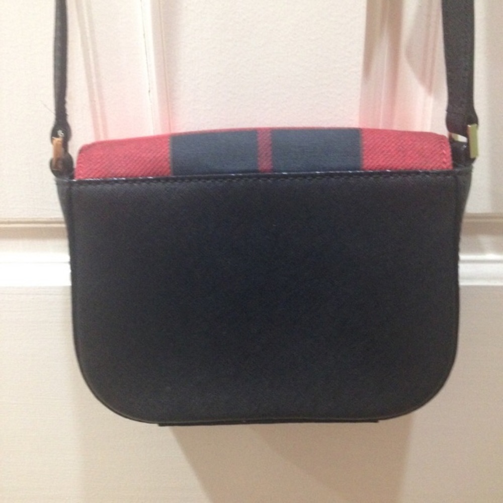 NWT Kate Spade Red Black Plaid Crossbody Purse Bag - Picture 8 of 11